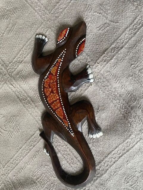 Salamandre Gecko en bois 11 Arcueil (94)