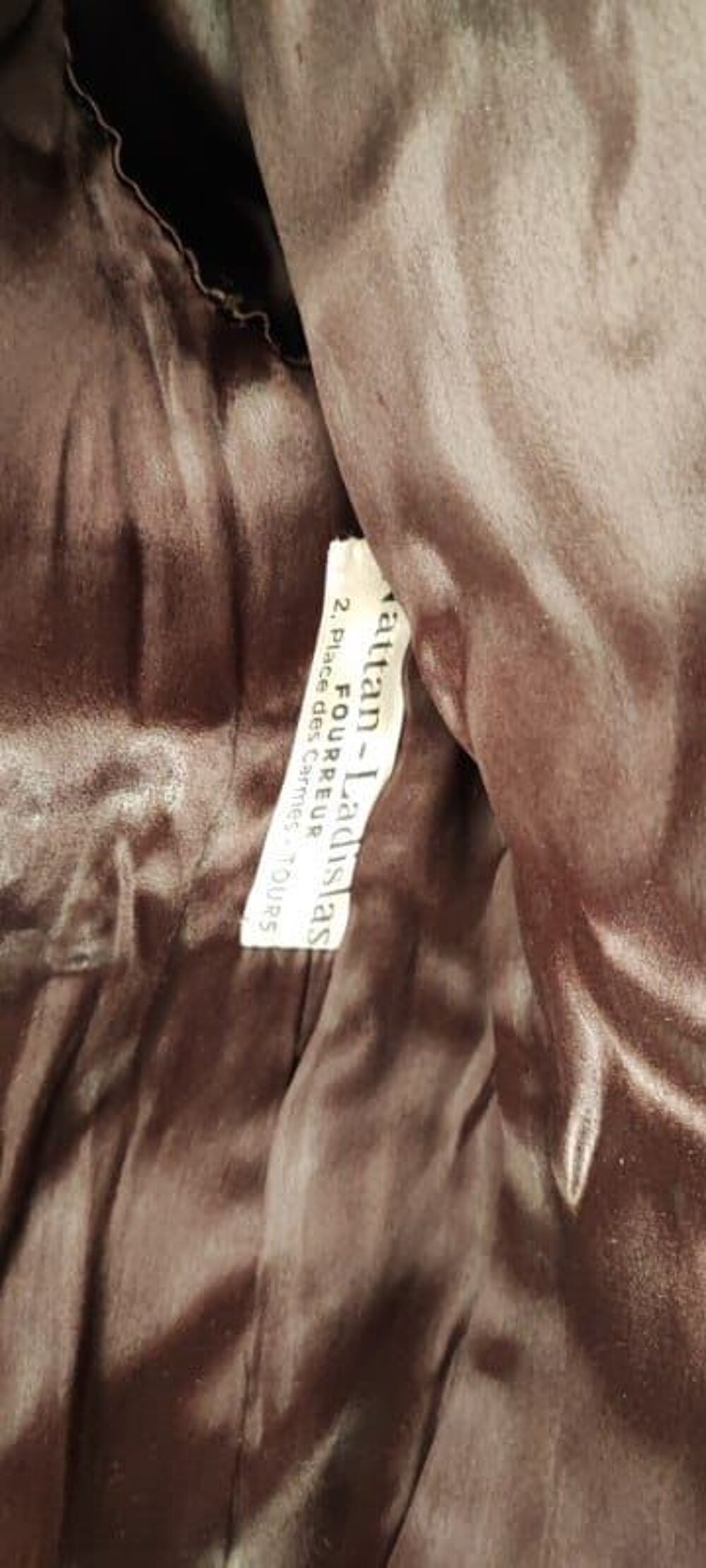 Manteau en fourrure marron Vêtements