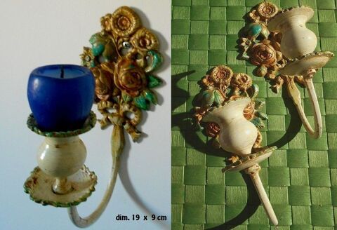 Paire de bougeoirs 1 feux en applique  80 Antibes (06)