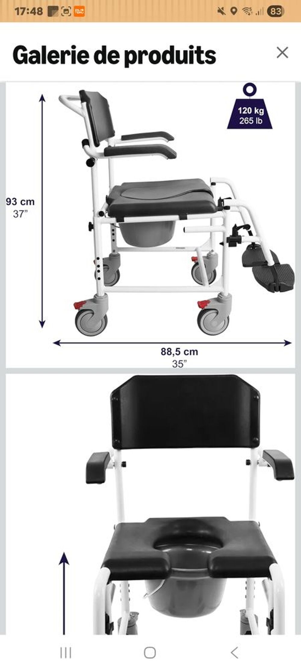 Chaise perc&eacute;e Meubles