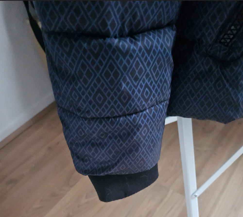 Blouson doudoune bleue noire Pregio Taille 42 Vêtements