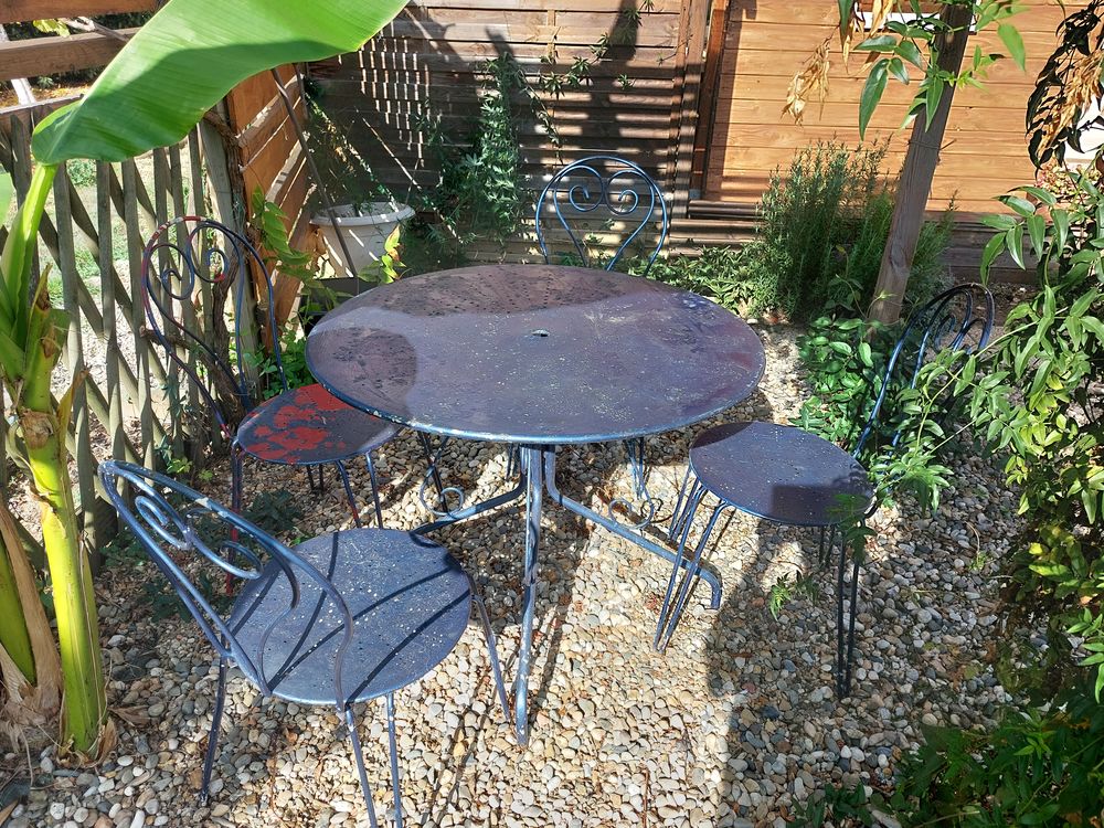 Table fer forge Jardin