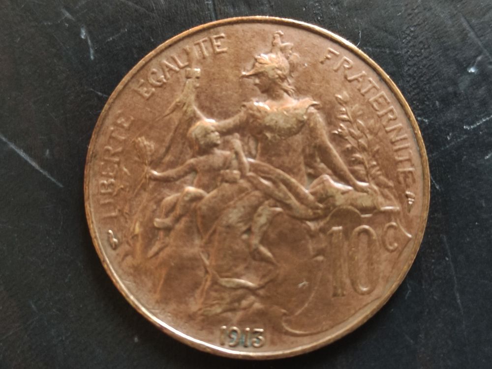 Pi&egrave;ce 10 centimes Dupuis 1913 