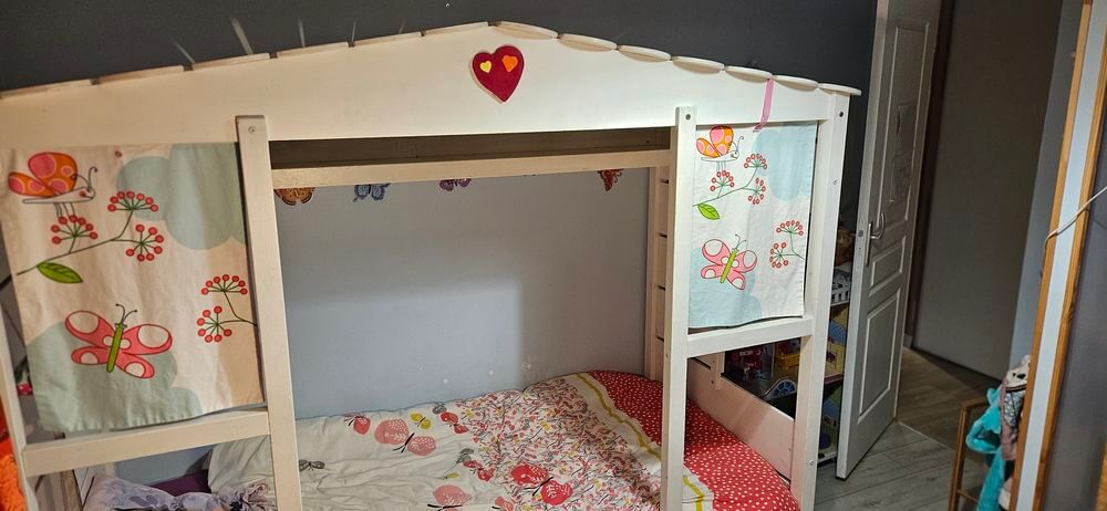 Lit cabane blanc Mobilier enfants