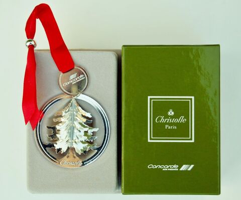 Concorde Air France Christofle d�coration boule de No�l 1990 Chantilly (60)