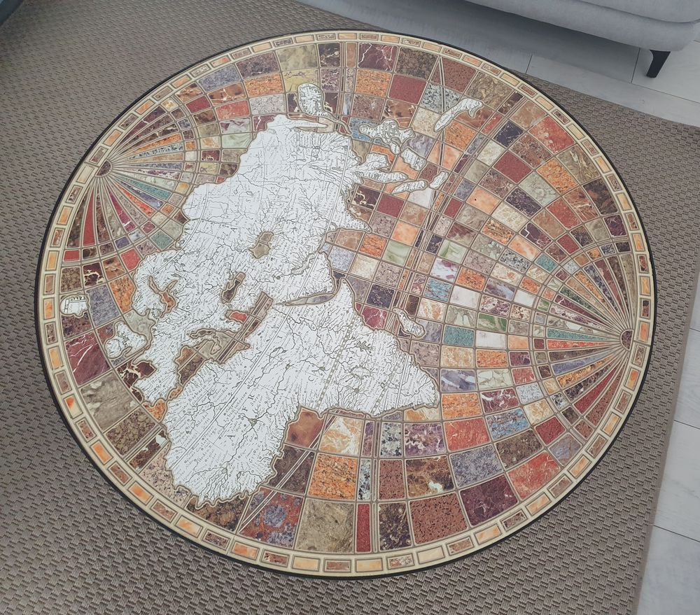 Table basse ronde mappemonde Meubles