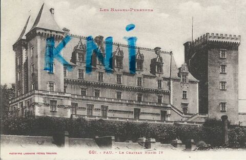 c p a , 64 , Pau ,le château Henri IV  3 Tours (37)