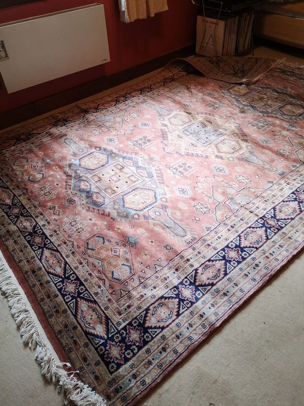 V&eacute;ritable grand tapis d' Orient : Décoration
