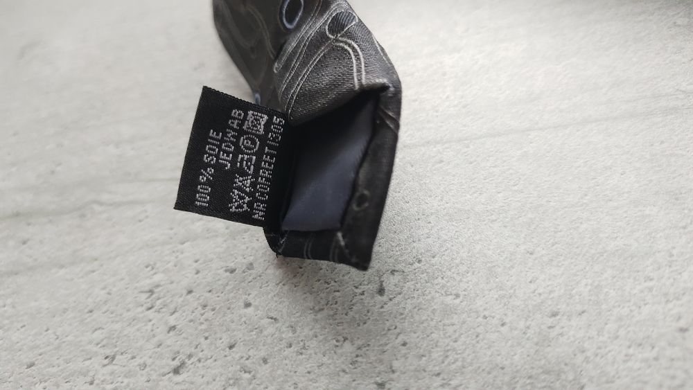 Cravate Brice 100% Soie - Gris Anthracite &agrave; Motifs Graphique Vêtements