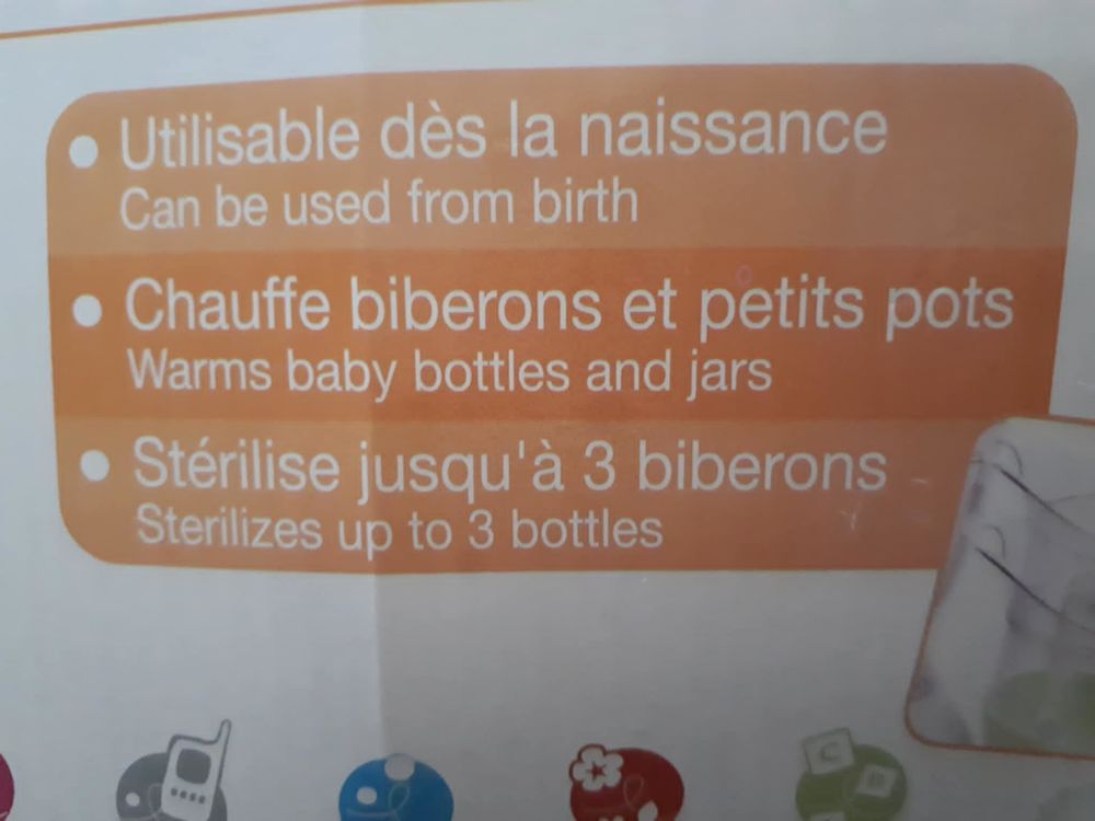 Nutribaby Babymoov st&eacute;rilise, r&eacute;chauffe, cuit &agrave; la vapeur... Puériculture