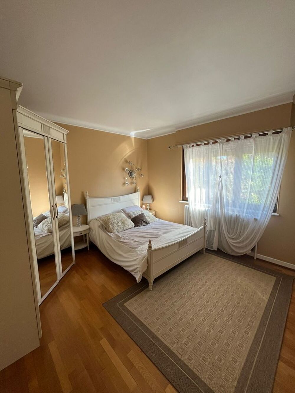 Chambre Meubles Celio blanche, lit + dressing, TBE Meubles