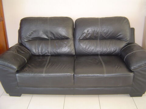 canap cuir noir 90 Samer (62)