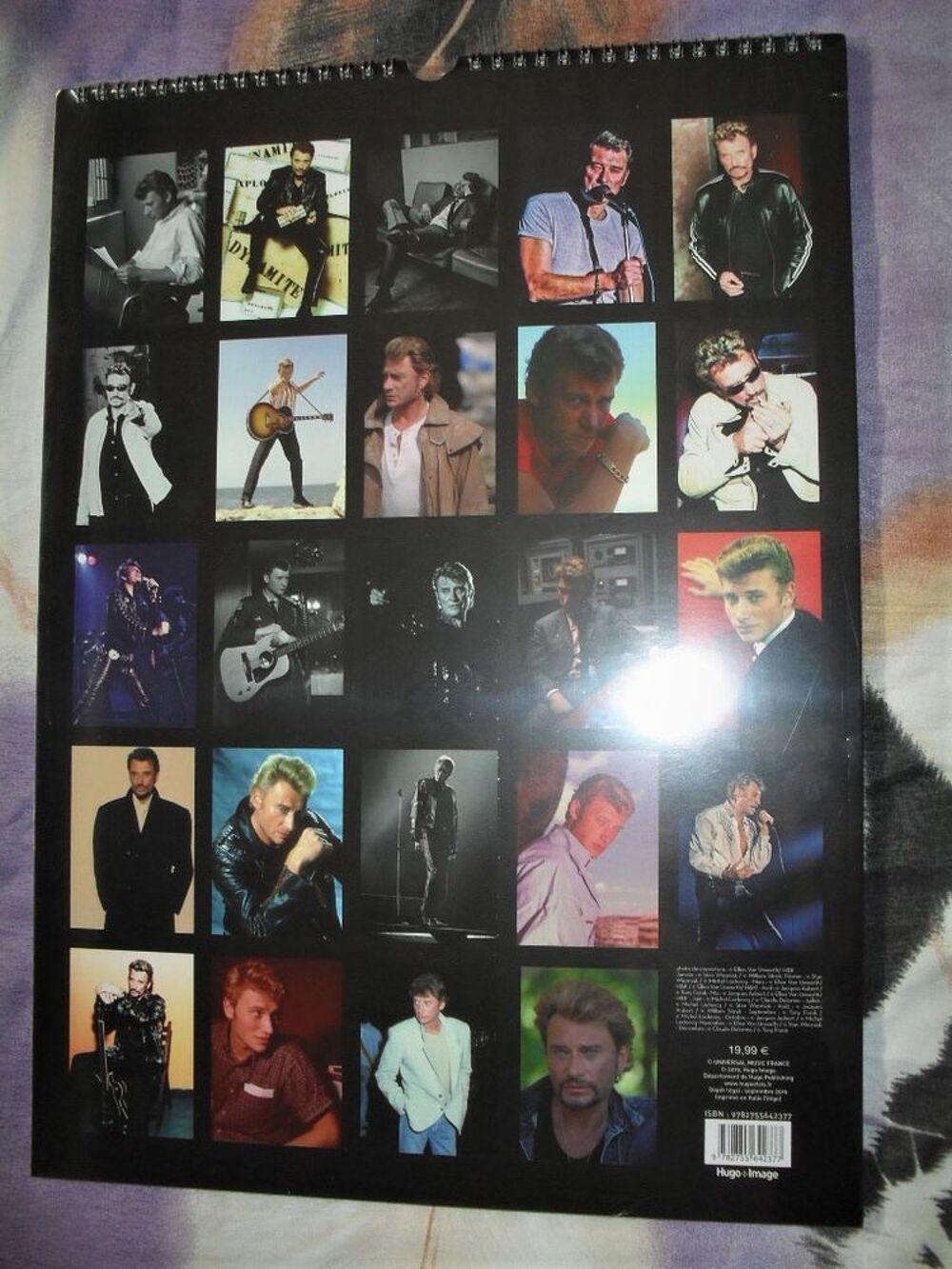 grand calendrier officiel 2020 / 24 photos johnny hallyday Décoration