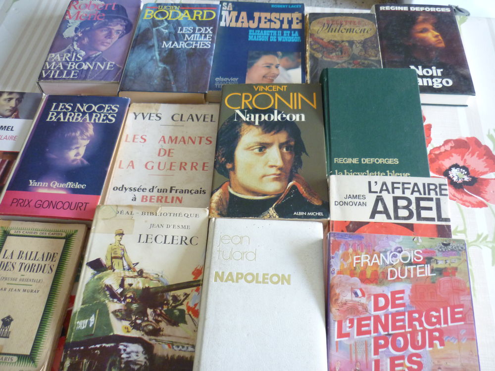 Grande quantit&eacute; de livres guerre, litt&eacute;rature.. Livres et BD