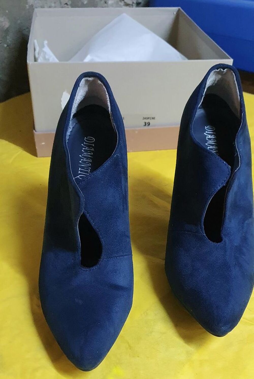 El&eacute;gantes bottines bleues Chaussures