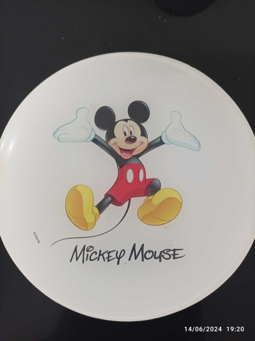 assiette d&eacute;corative Mickey mouse Jeux / jouets