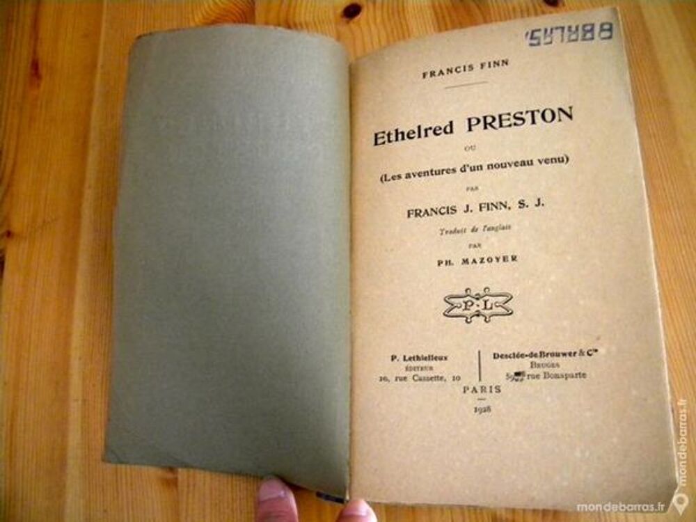 &Eacute;thelred Preston ou Les aventures? 1928 Livres et BD