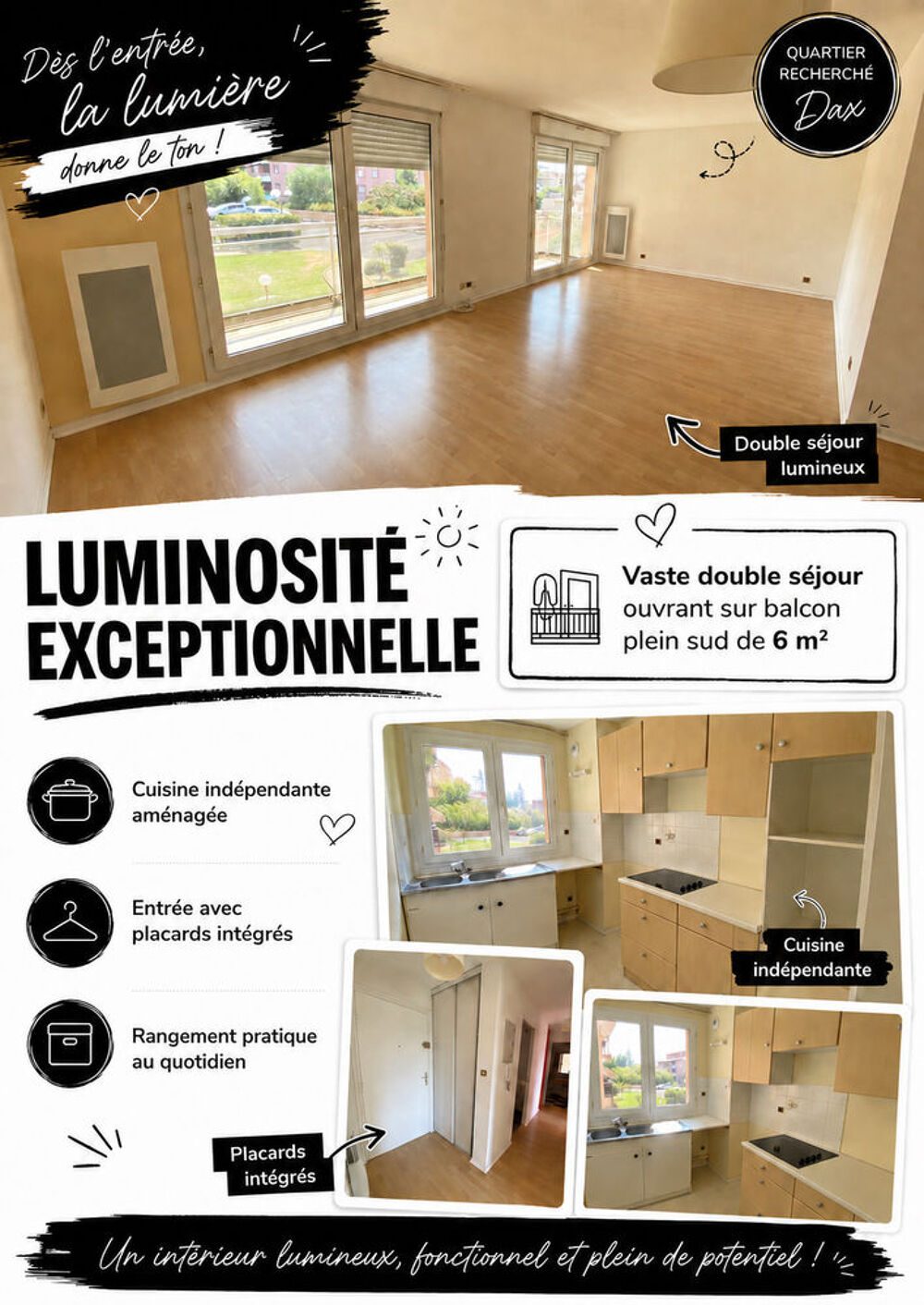 Vente Appartement DAX Appartement 4 pièces 77m² Dax