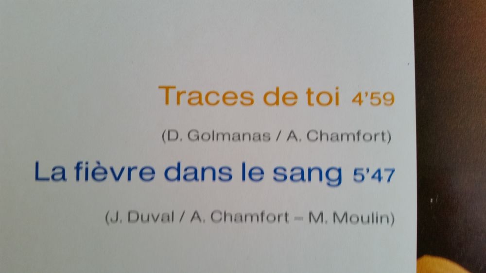 CHAMFORT CD et vinyles