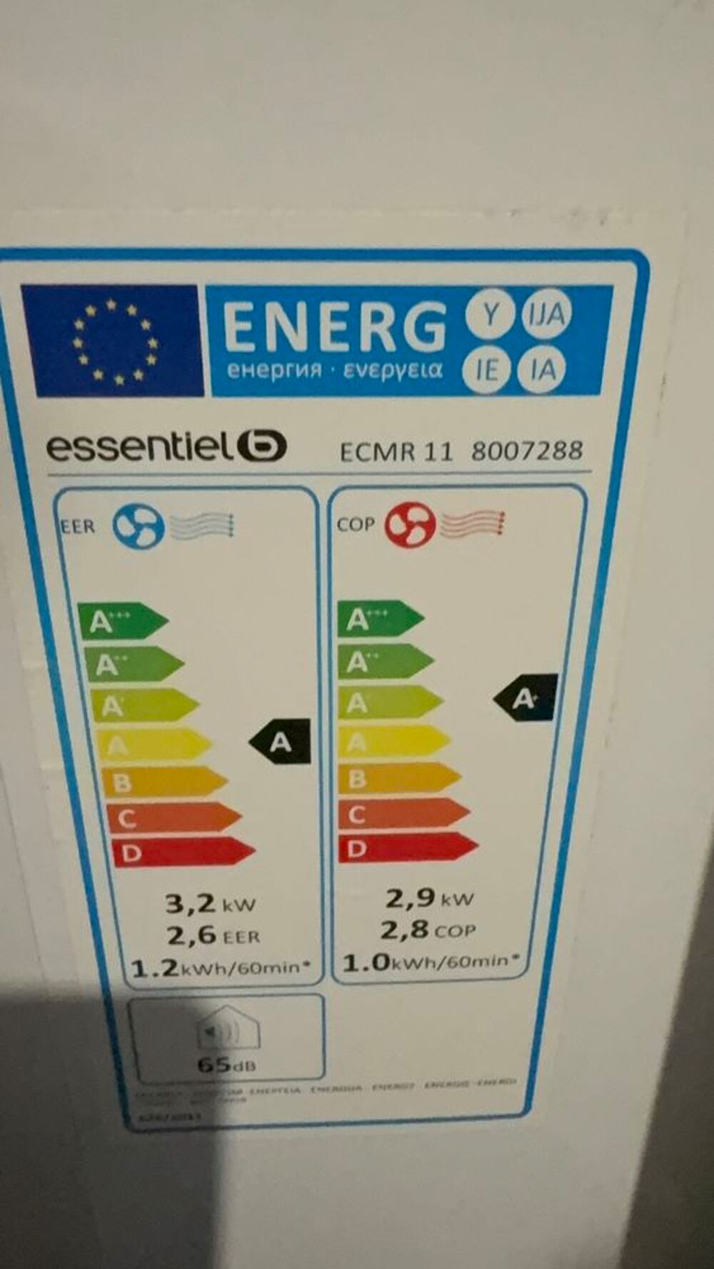 Climatiseur mobile blanc 4-en-1 Electroménager