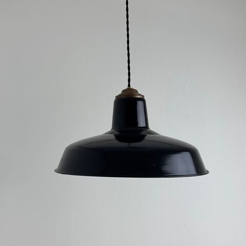 ANCIENNE SUSPENSION D'ATELIER INDUSTRIEL EMAILLEE 60 Montreuil (93)