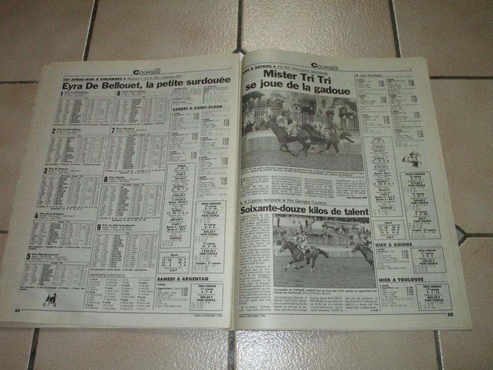  JOURNAL 1996"FRANCE GAGNE COUPE DAVIS" NOAH-FORGET-PIOLINE 