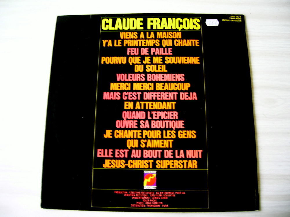 33 TOURS CLAUDE FRANCOIS Viens &agrave; la maison CD et vinyles