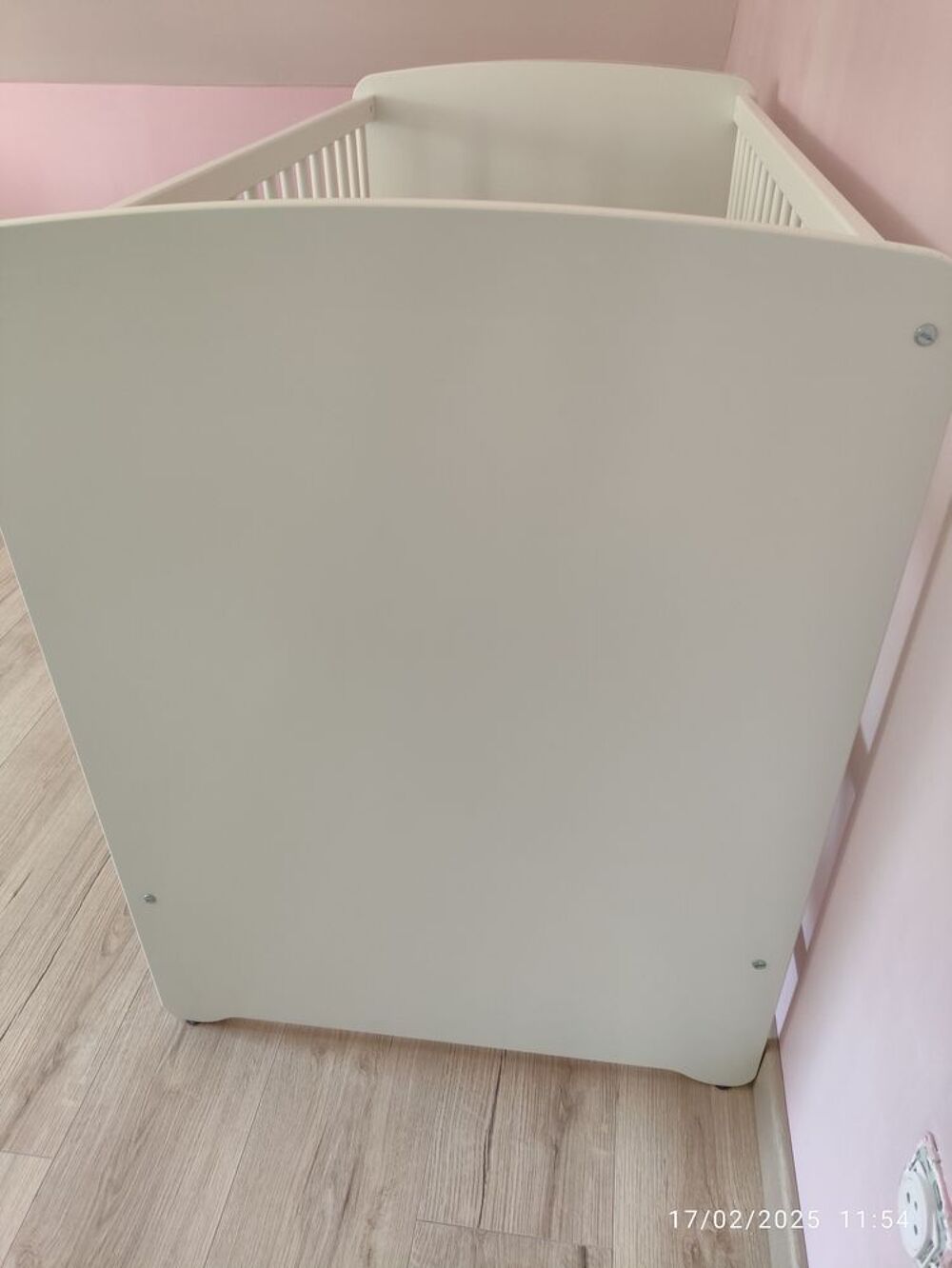 Lit+b&eacute;b&eacute;+baby+price+par+sauthon+60x+120+blanc Mobilier enfants