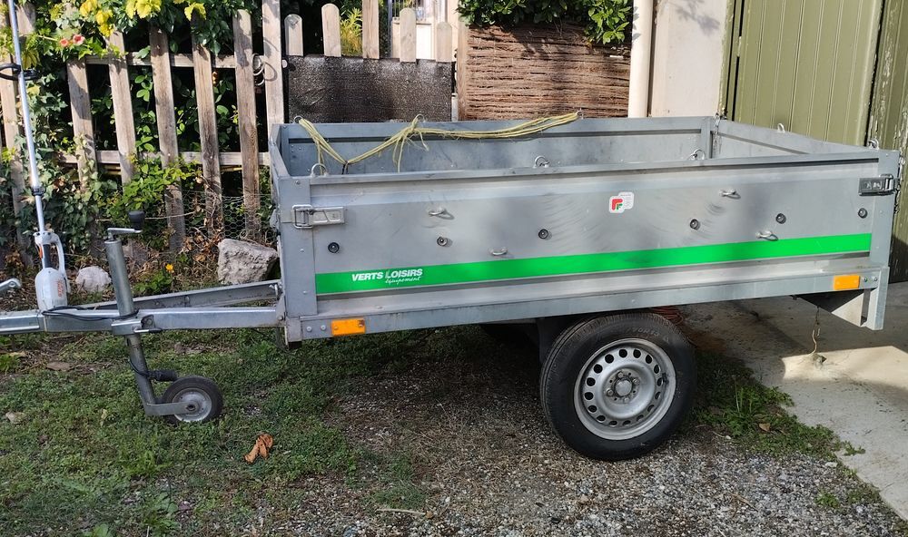 remorque vert loisir 750kg Jardin