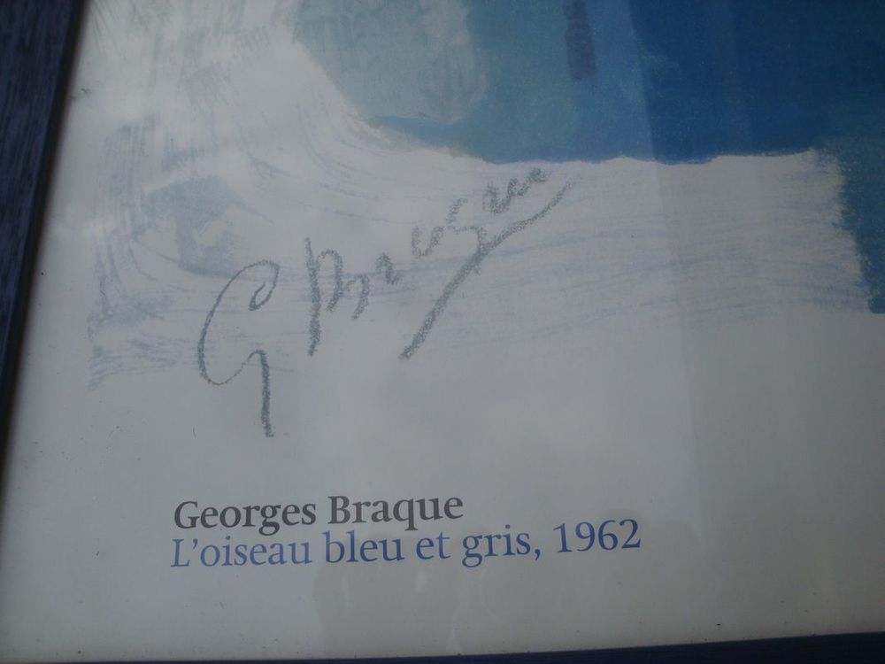 Reproduction TABLEAU G. BRAQUE Litho Décoration