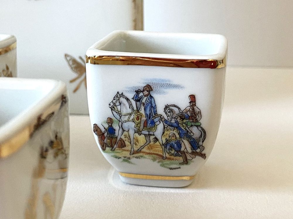 Ancien Service &agrave; Cognac Fran&ccedil;ais Campagnes de Napol&eacute;on 1er 