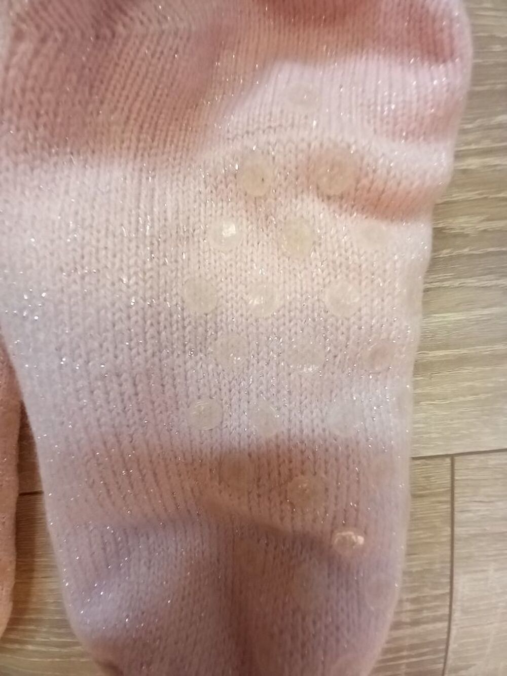 Chaussettes fourr&eacute;e antid&eacute;rapante rose t 38 V�tements