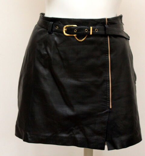 Jupe cuir noir MAC DOUGLAS T.M soit 38/40 Fr 90 Issy-les-Moulineaux (92)