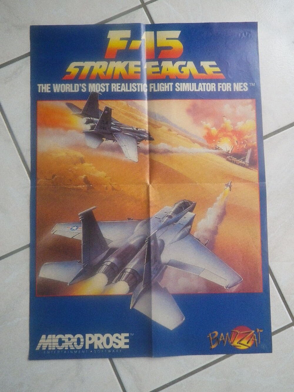 Poster F-15 Strike Eagle Consoles et jeux vidos