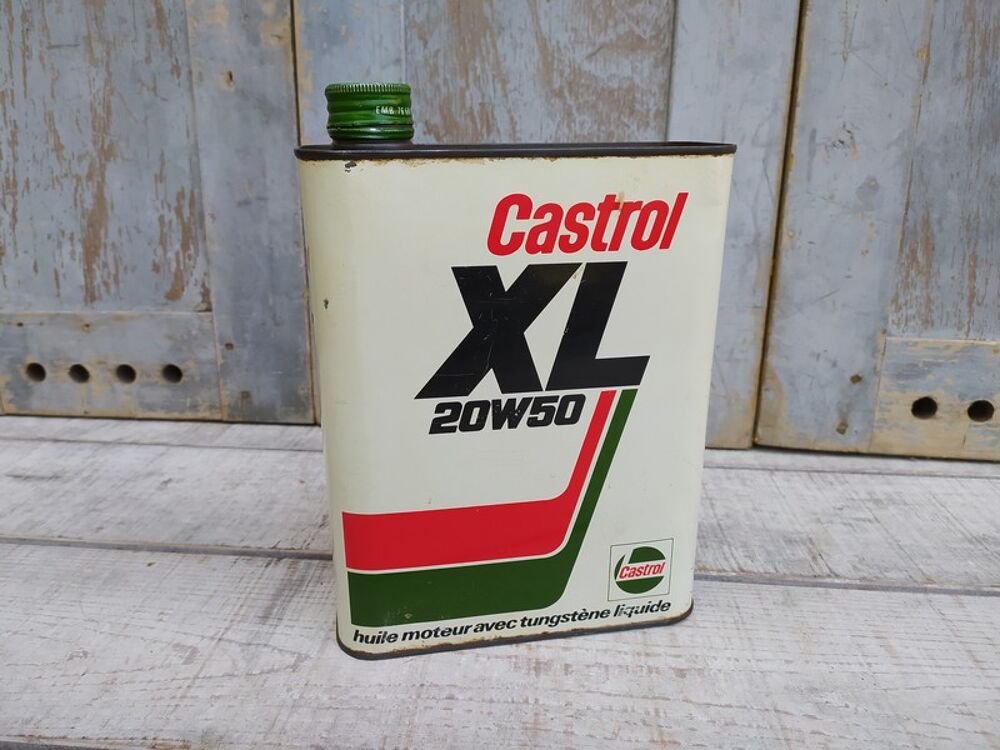 Ancien Bidon Huile CASTROL XL 2L Garage Collection Automobil 