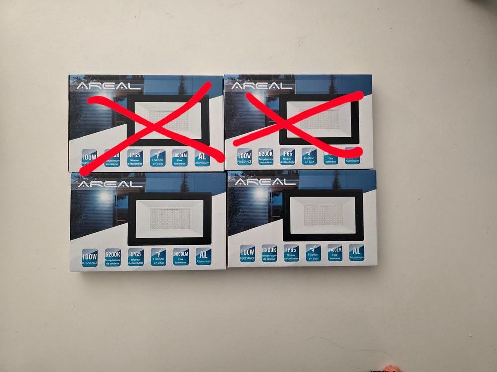 Lot de 2 projecteurs ext&eacute;rieur Areal Décoration