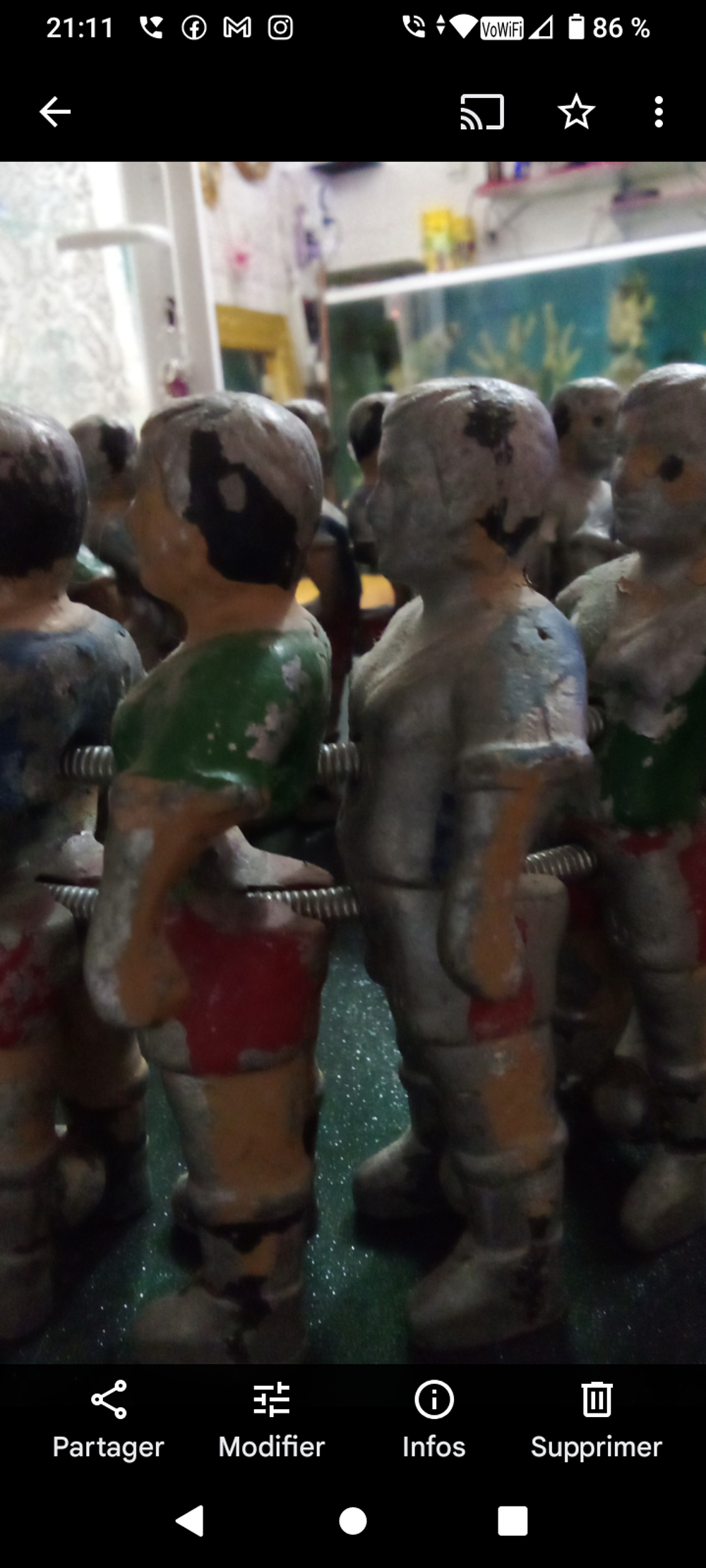 Figurine baby-foot 