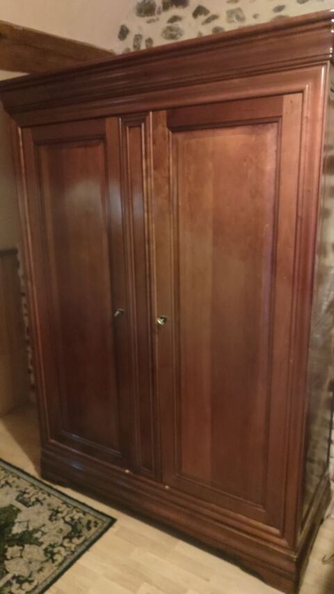 Armoire louis Philippe merisier massif 350 Dom�rat (03)