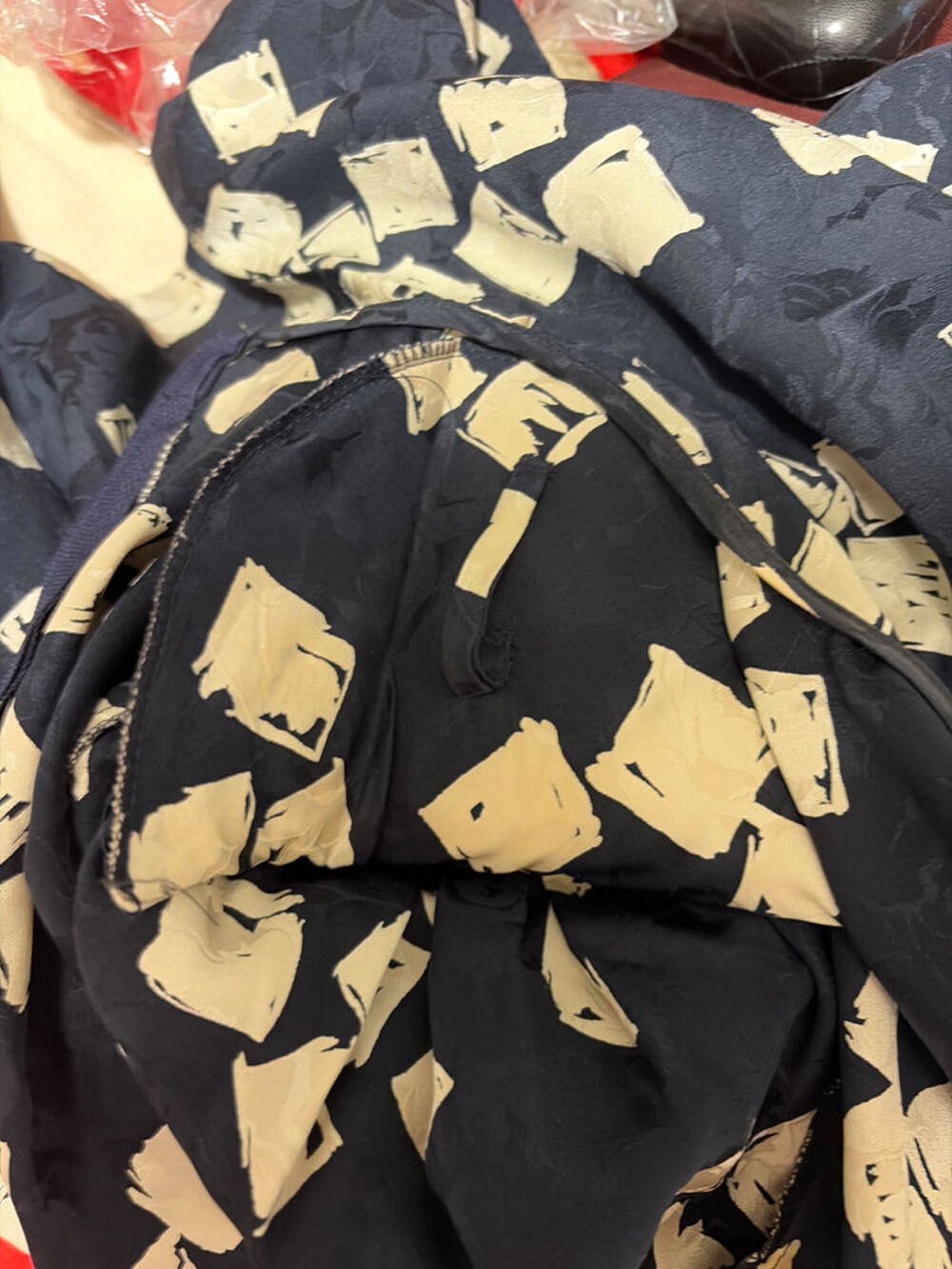 ? Robe vintage Louis F&eacute;raud ? 100 % soie ? Imprim&eacute;e Vêtements