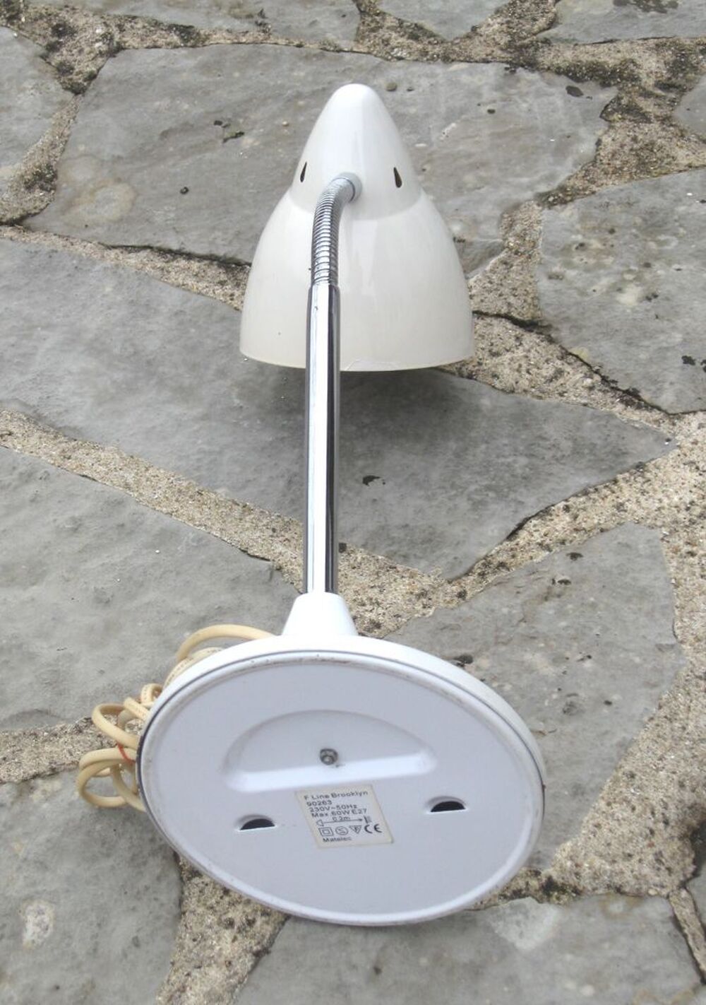 Lampe de bureau vintage blanche Décoration