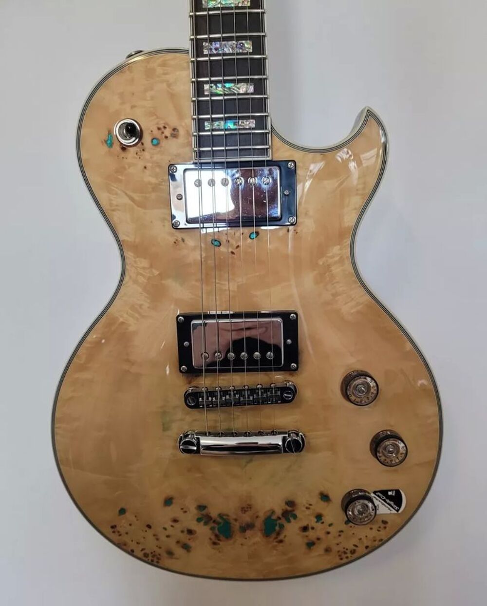 Guitare &eacute;lectrique Schecter Solo II Custom Burl Natural Instruments de musique