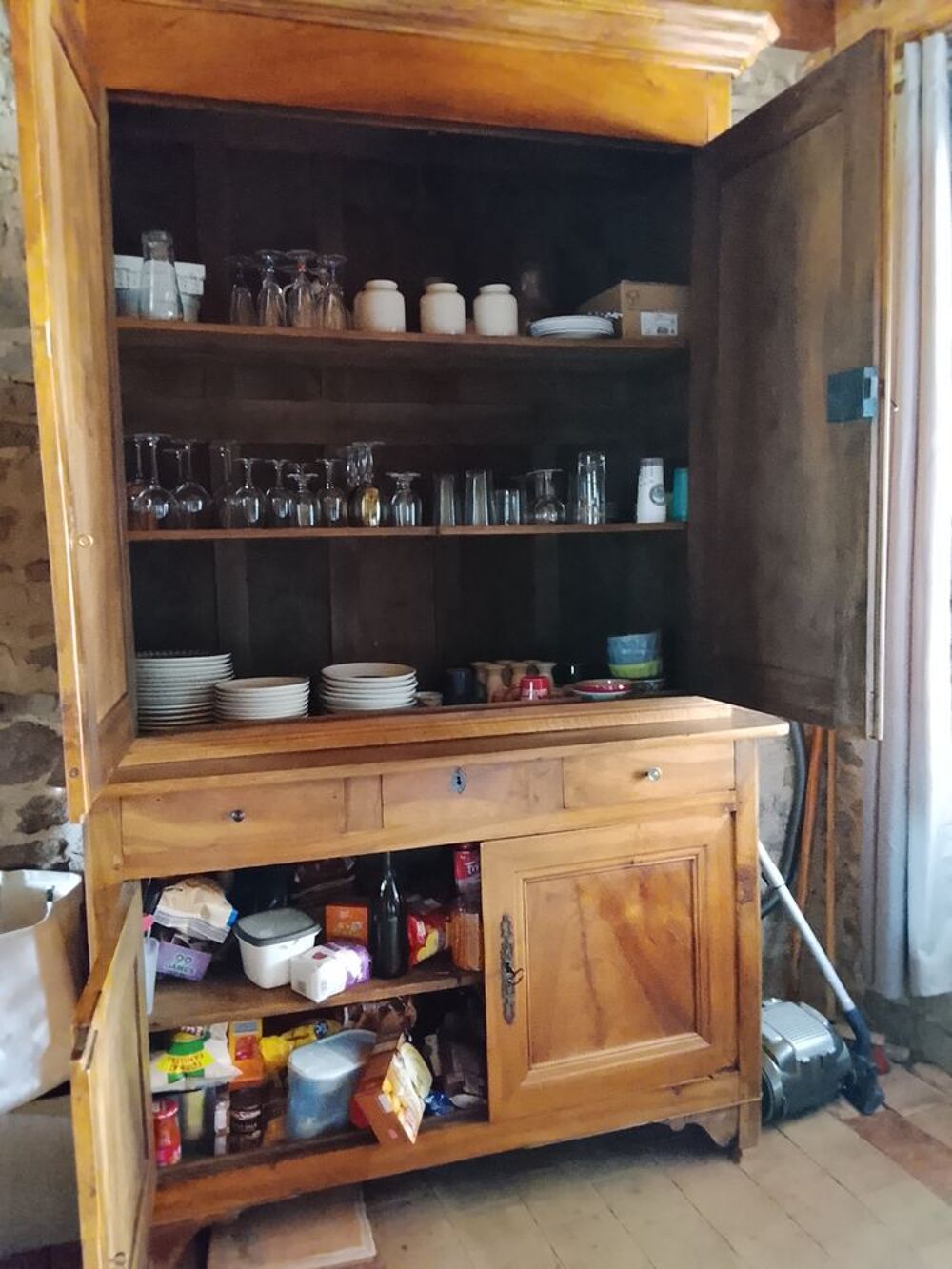Buffet 2 corps en merisier Meubles
