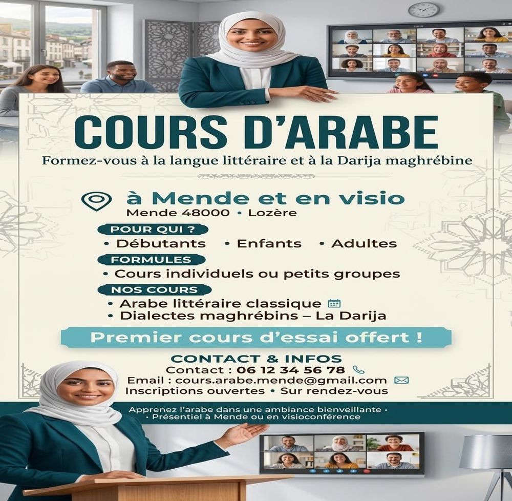   propose des cours d arabe littéraire et dialecte  diplômé  