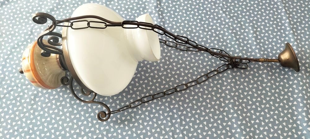 LAMPE OPALINE Décoration