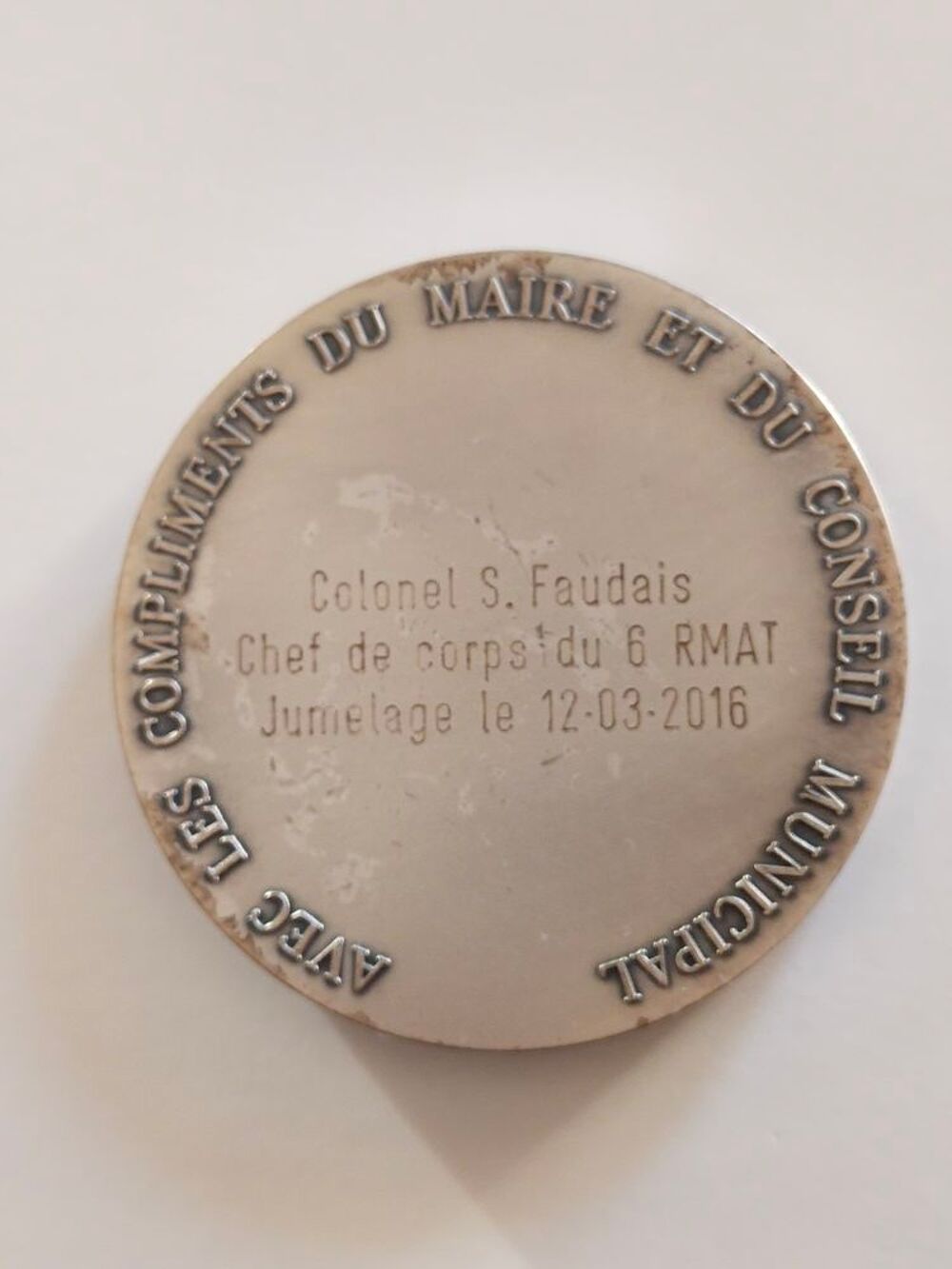 MEDAILLE "" CHAMPAGNOLE JURA "" ANNEE 2016 