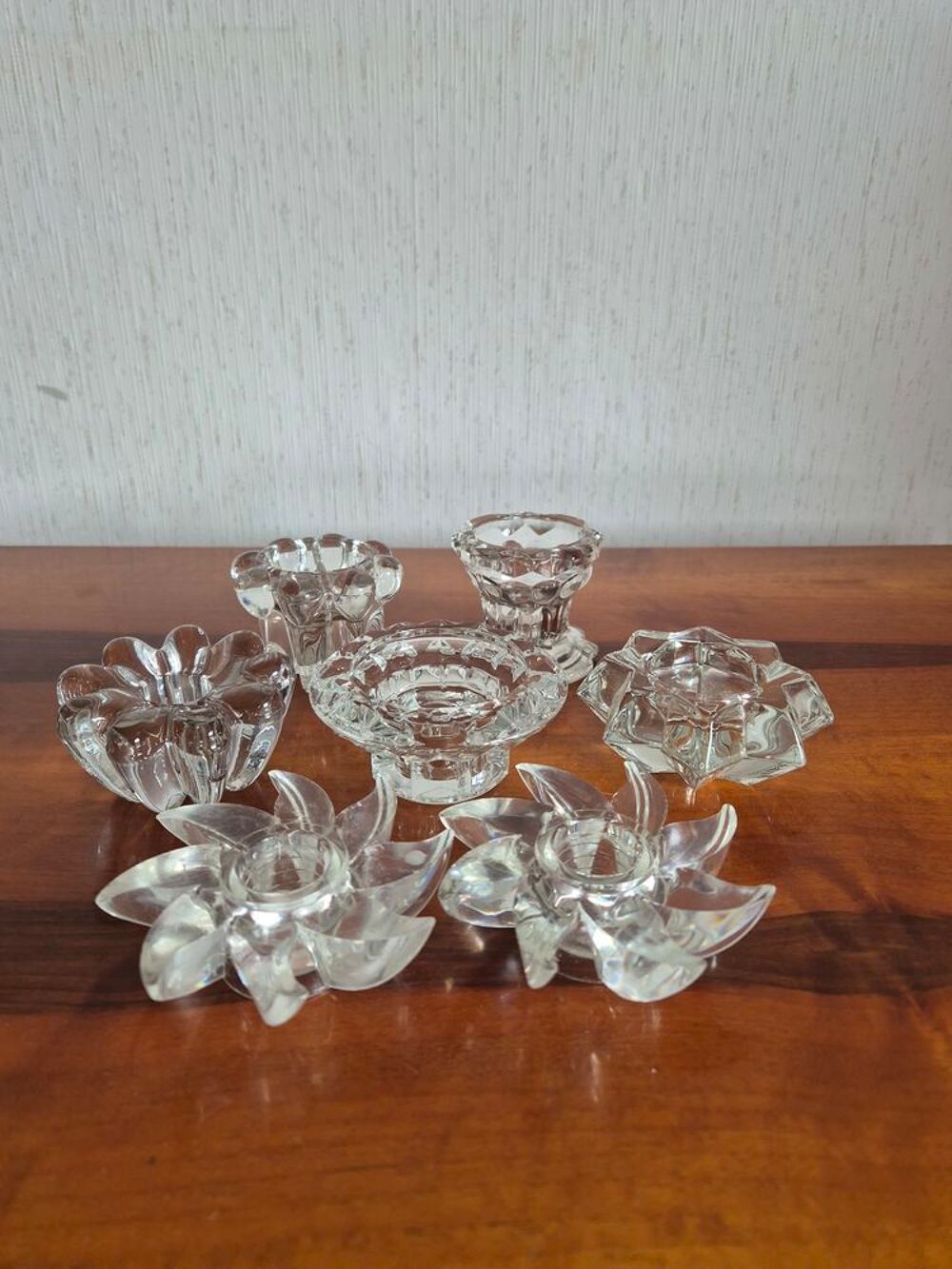 Bougeoir en verre Décoration
