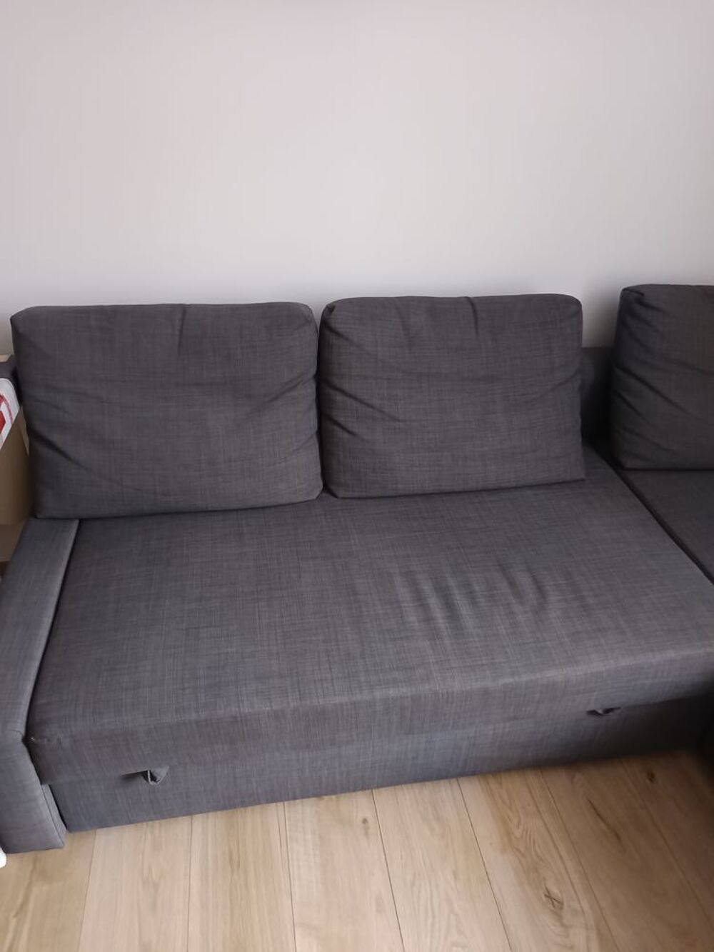 Canap&eacute; convertible angle+rangement, Skiftebo gris fonc&eacute;
Meubles