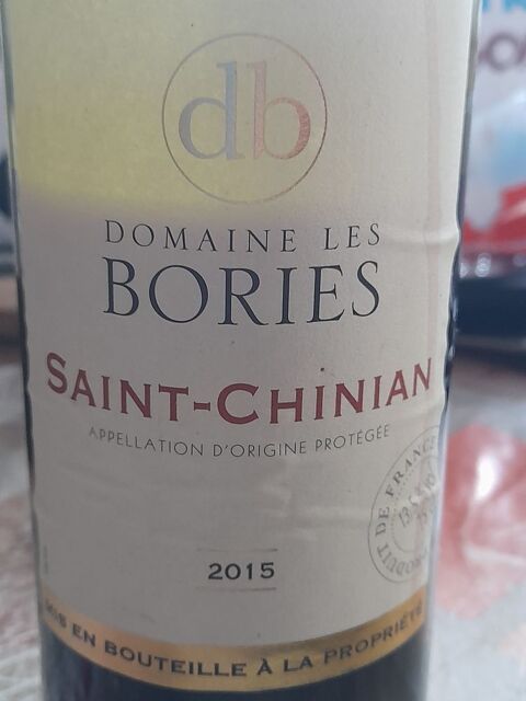 5 bouteilles de saint chinian 2015 2 Bourgneuf-en-Retz (44)