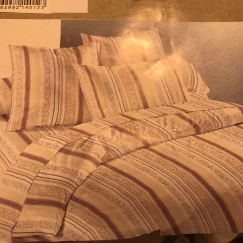 Parure 3 pi�ces RAYURES ET FLEURS   COTON 240 x 300 cm 22 Saint-Genis-Laval (69)