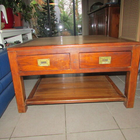  table basse style asiatique en bois et bambous 30 Lormont (33)
